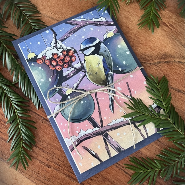 Carte Mésange bleue 